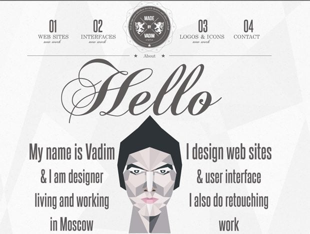 Websites with Hipster Logos