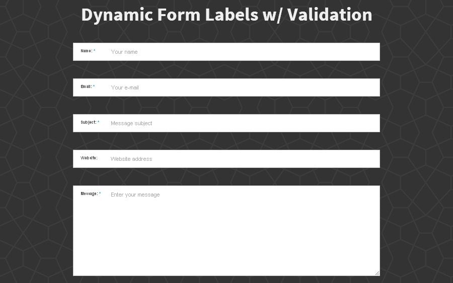 css class pseudo form Forms Labels Dynamic Website Animated Input  MonsterPost for