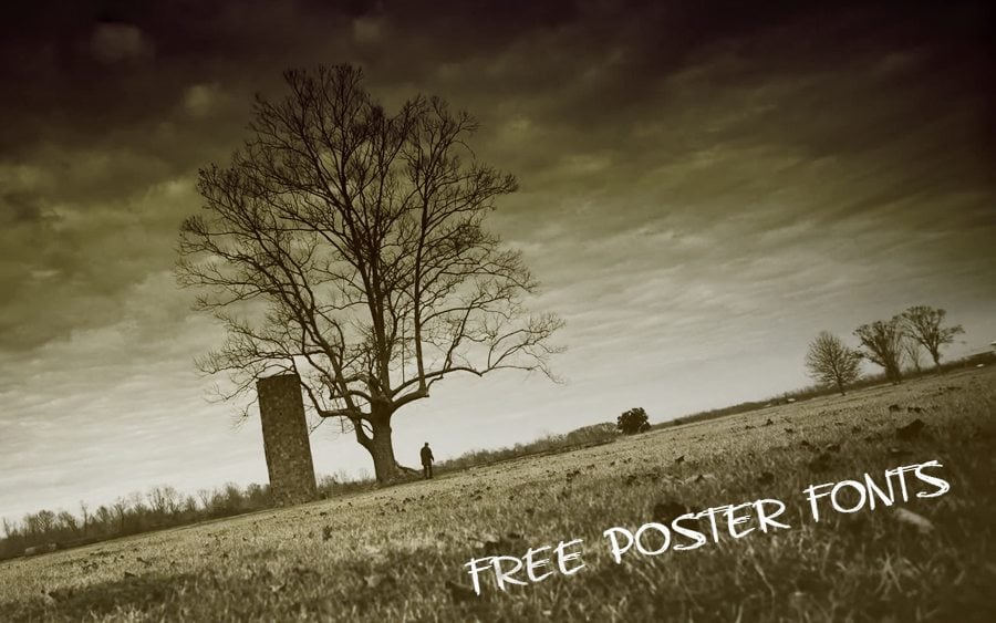 25 Free Fonts for Posters Design - MonsterPost
