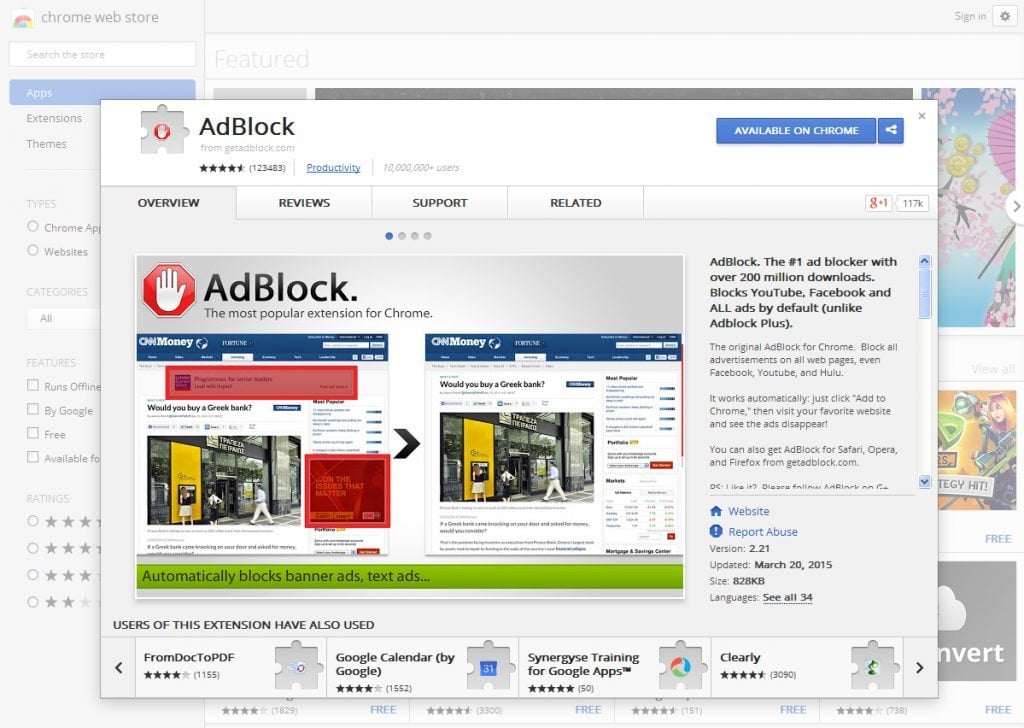 adblock google chrome extension