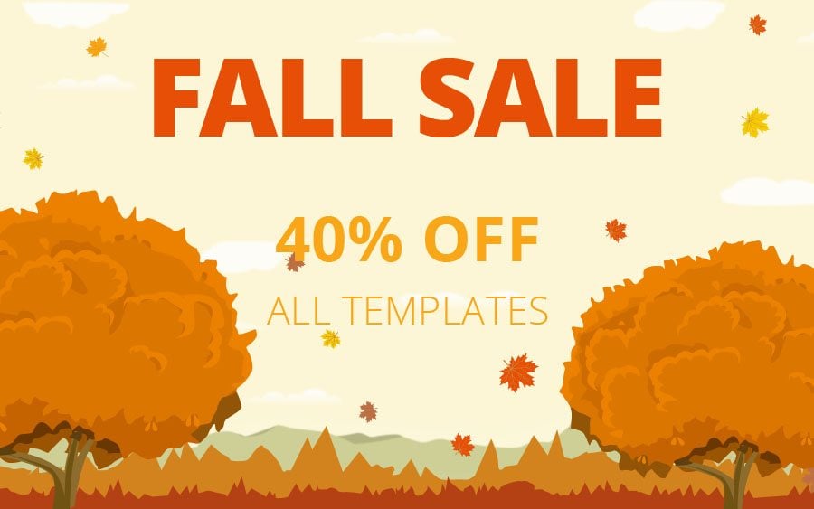 Fall Sale. Save 40 on any Purchase from TemplateMonster