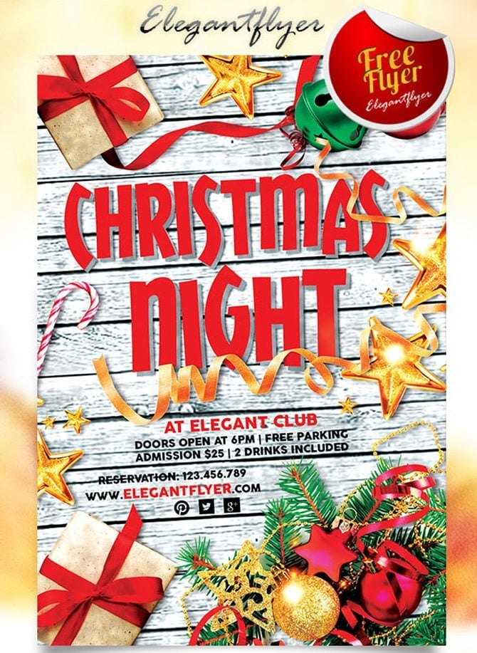  free christmas party flyer templates 