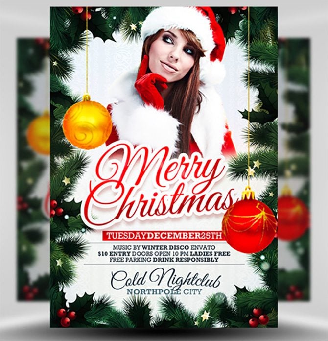  free christmas party flyer templates 