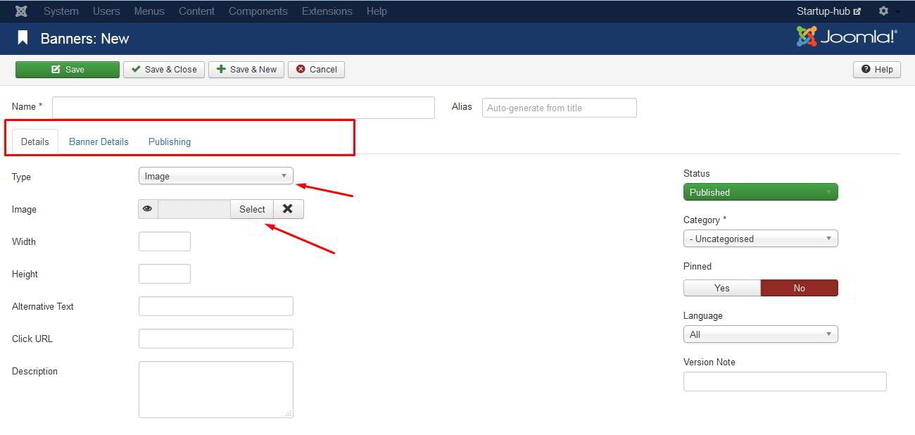 How to Build a New Joomla Website Startup Hub