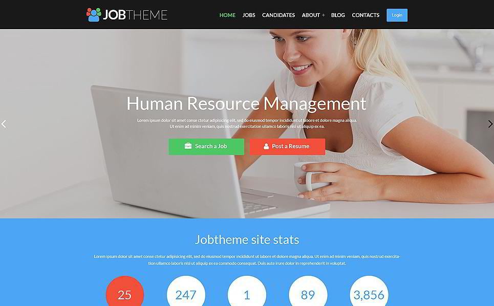 Job Portal WordPress Themes For HR Management MonsterPost