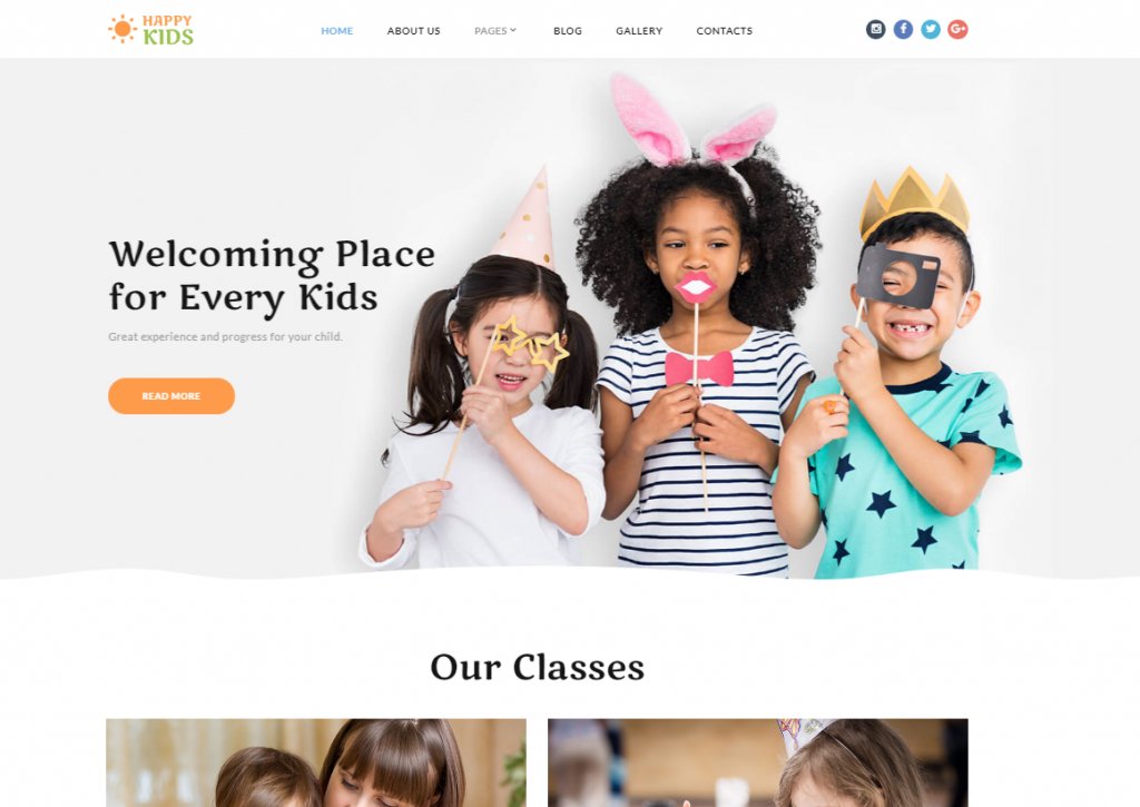 Happy Kids - Kids Center Joomla Template