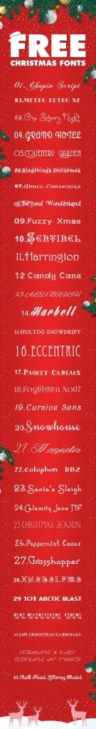 free Christmas fonts