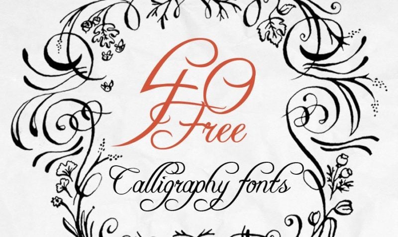 Artistic writing fonts picture