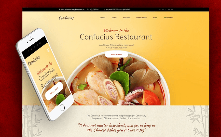 food and restaurant wordpress templates