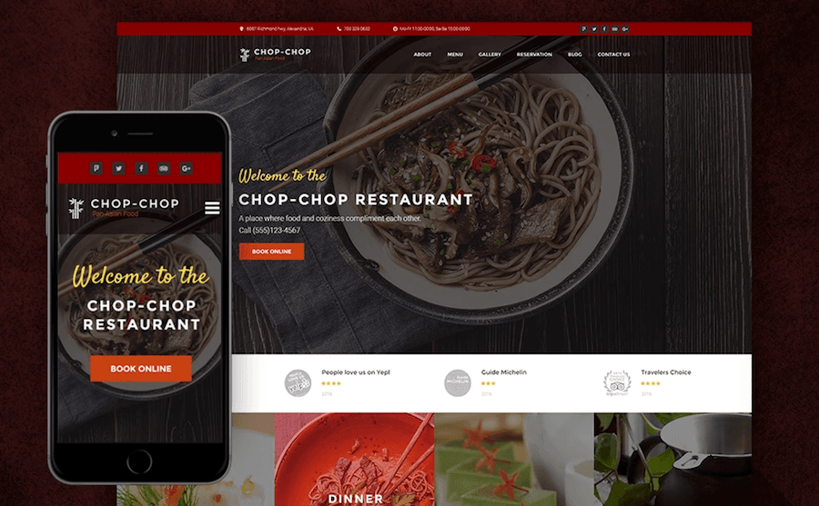 food and restaurant wordpress templates