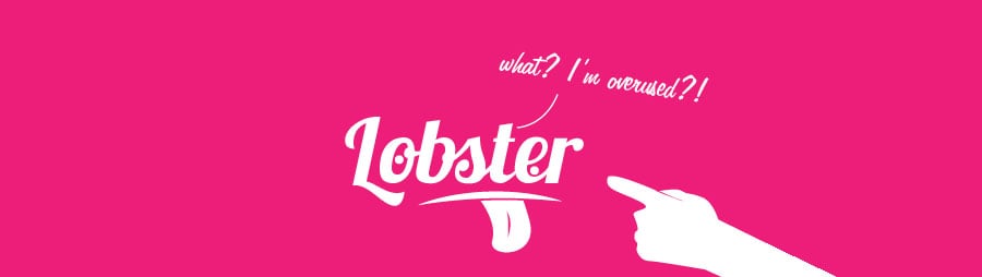 lobster font overused