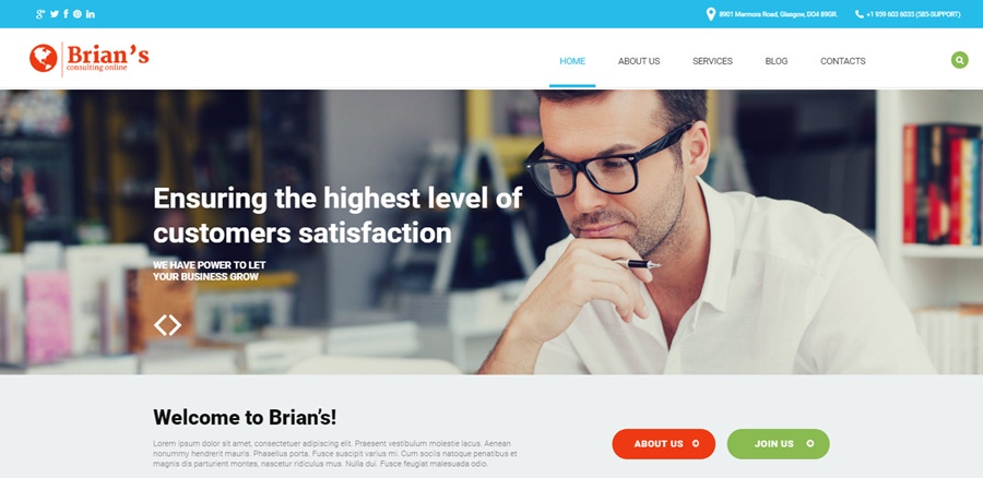 Consulting Agency WordPress Theme