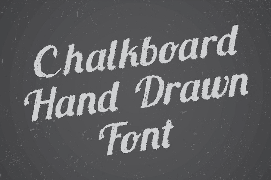 chalkboard hand drawn font