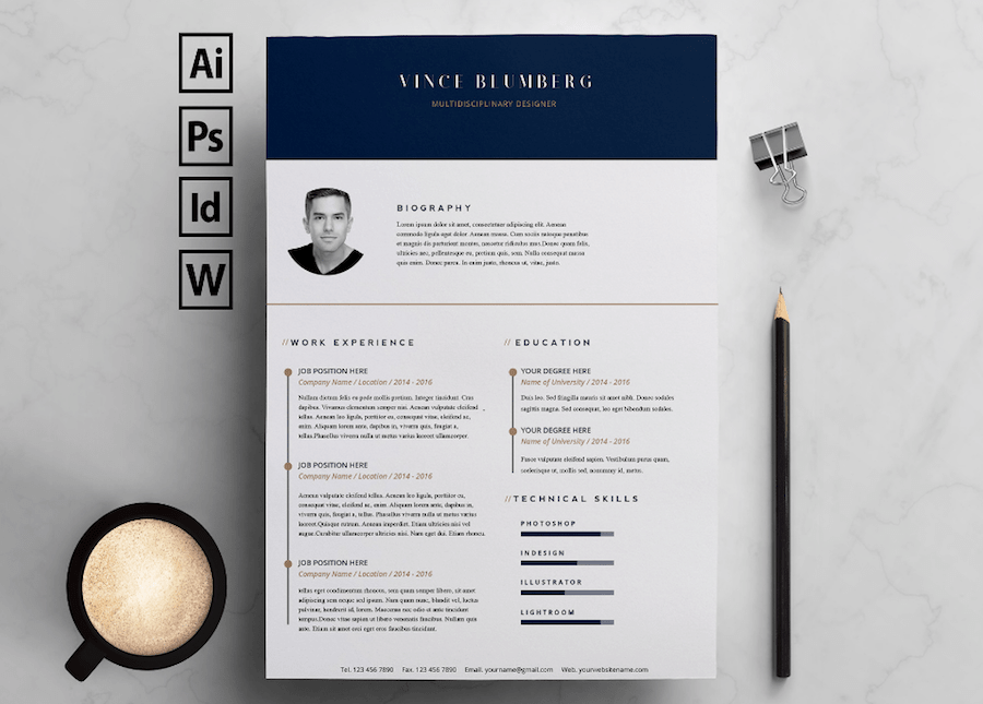 Design Cv Template Word