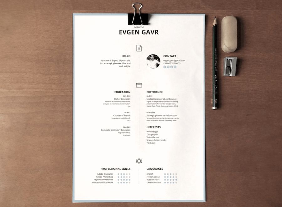 50 best resume templates for word that look like photoshop