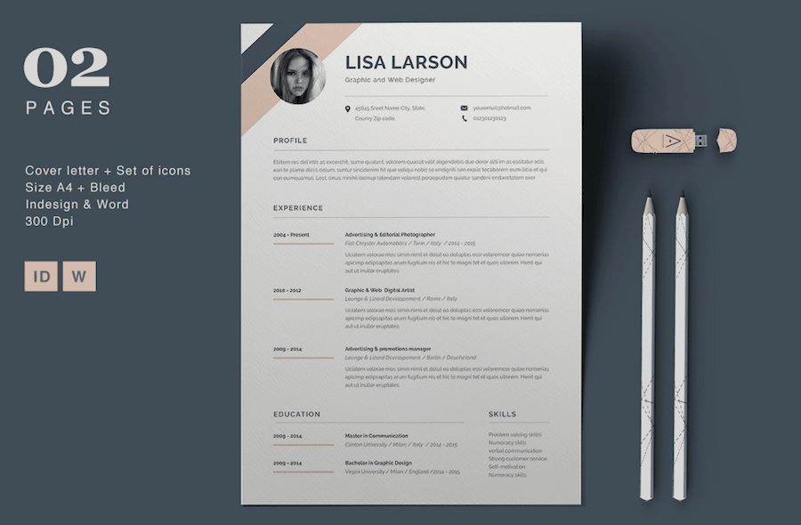65 eye catching cv templates for ms word