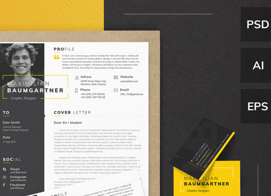 40 Best 2018's Creative Resume/CV Templates | Printable DOC