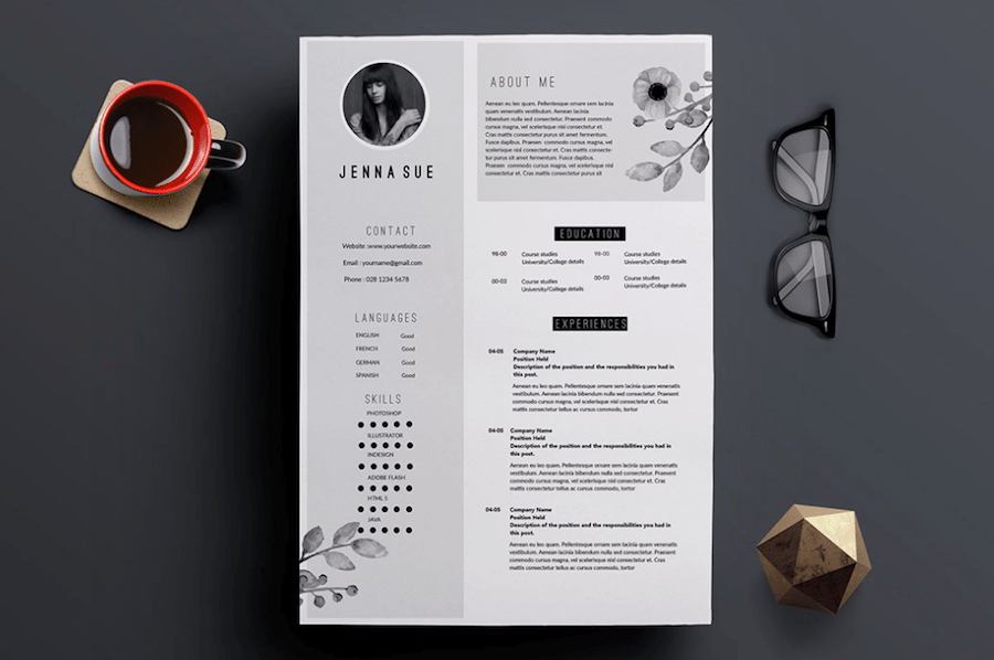 65 Eye Catching Cv Templates For Ms Word Free To Download