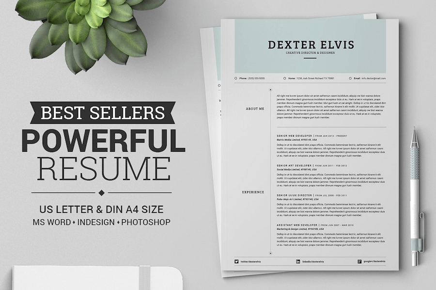 powerful resume template word