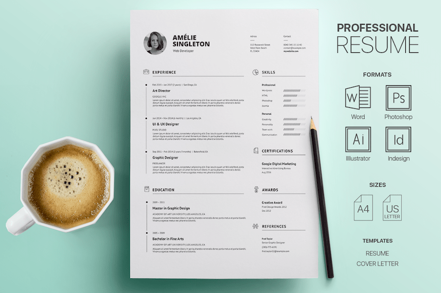 free word professional resume templates download