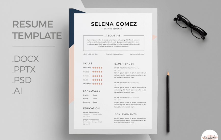 65 Eye Catching Cv Templates For Ms Word Free To Download