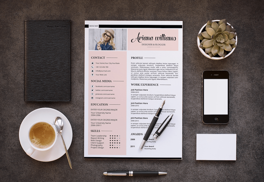 50 best resume templates for word that look like photoshop