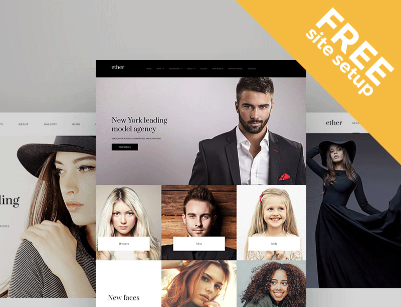 Weblium - Model Agency Website Concept