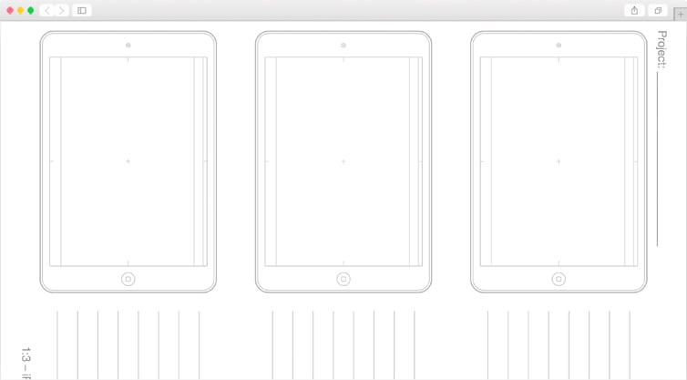 Dribbble | iPad Air Sketching Templates