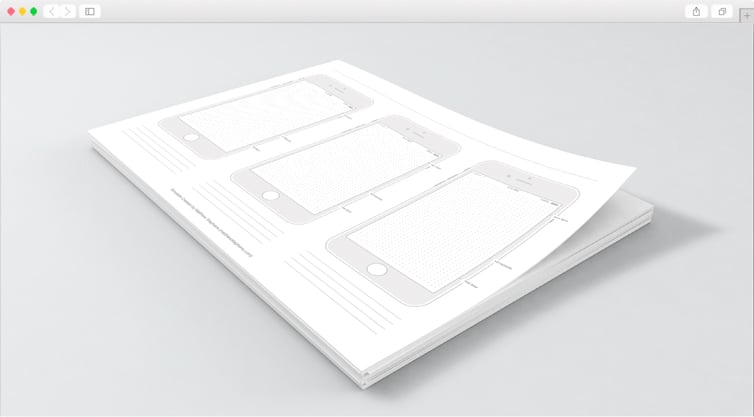 Dribbble | Free Printable iPhone 7 Templates (iOS 10)