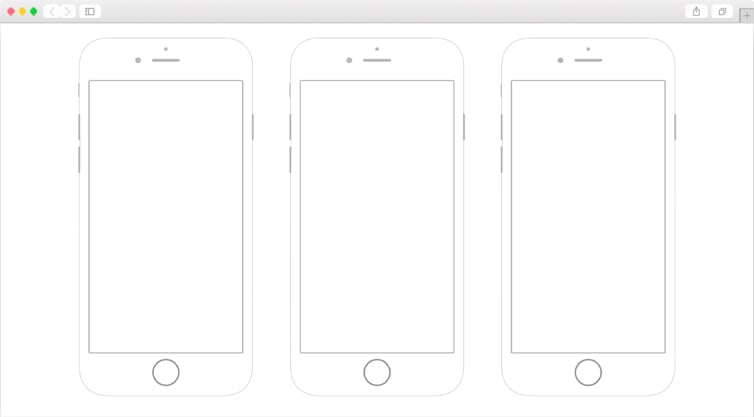 Dribbble | iPhone 6 Printable Wireframes