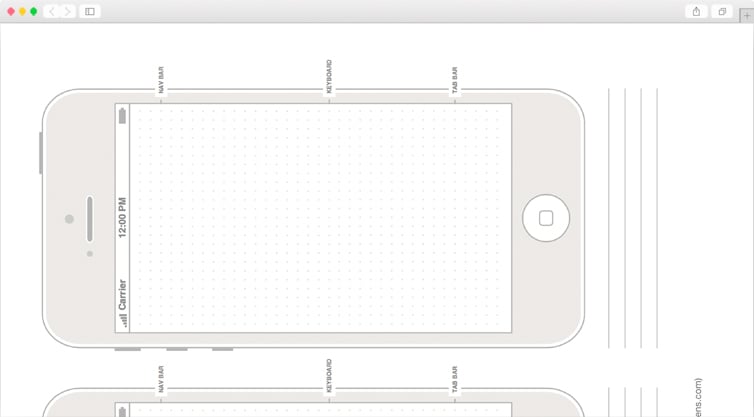 Dribbble | Modèles imprimables gratuits pour iPhone 5, iPhone 5s et iPhone 5c