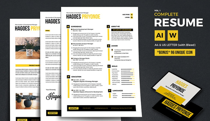 65 Eye Catching CV Templates For MS Word | Free To Download