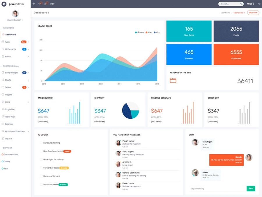 Responsive Bootstrap Admin Template