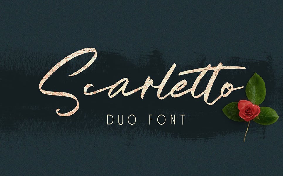 Scarletto Signature Duo Font