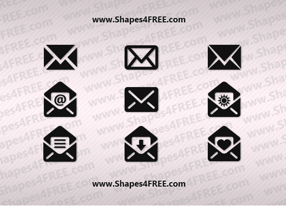 Email (Envelope) Photoshop Custom Shapes