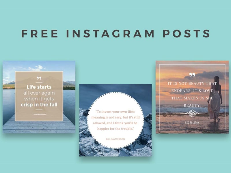 20  Free Instagram Templates to Bring the Perfect Instagram Visual Style