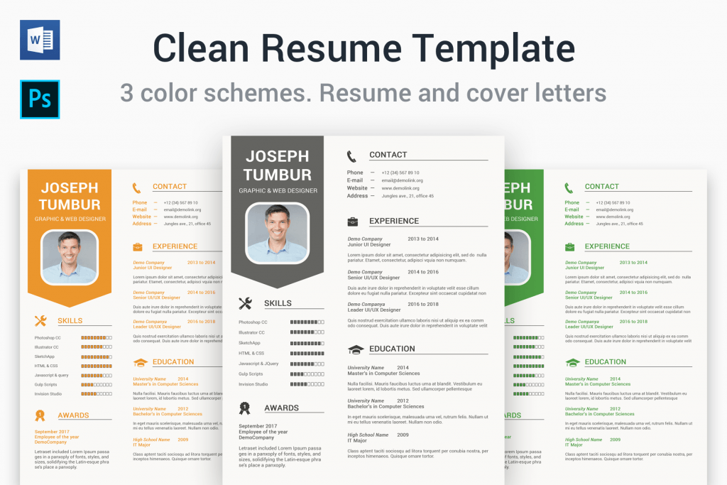 Clean Resume Template | CV