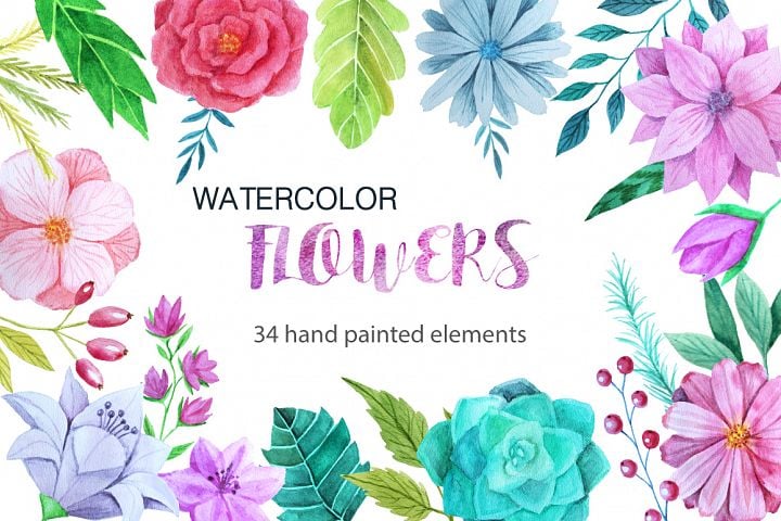 100 amazing watercolor freebies 2018