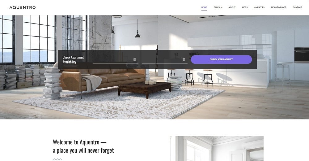 aquentro wordpress theme