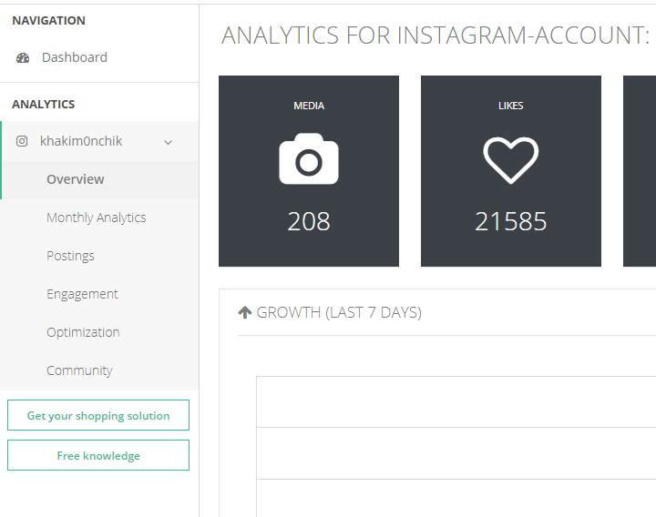 instagram - instagram follower stats !   free