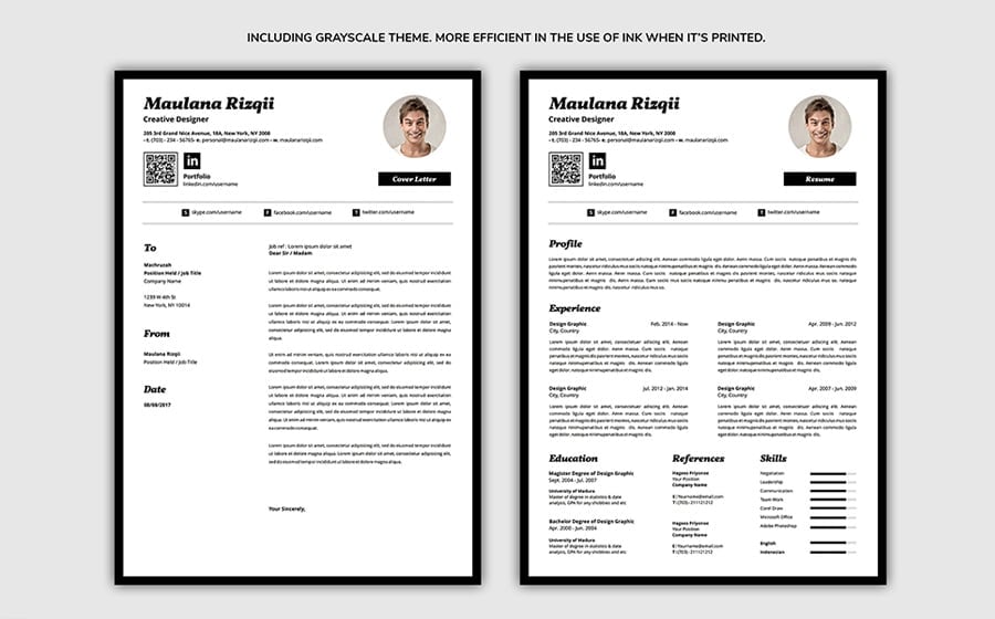 40 Best 2019's Creative Resume/CV Templates | Printable DOC