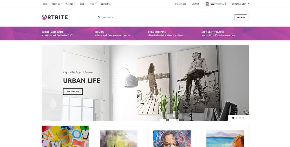 Artrite - Marvellous Art & Paintings Online Store Shopify Theme