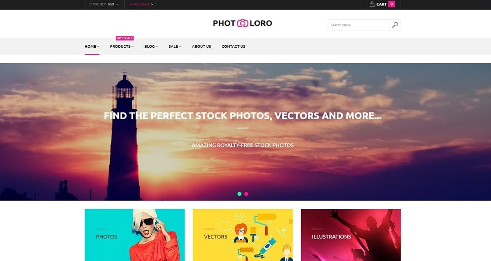 PhotoLoro Shopify Theme