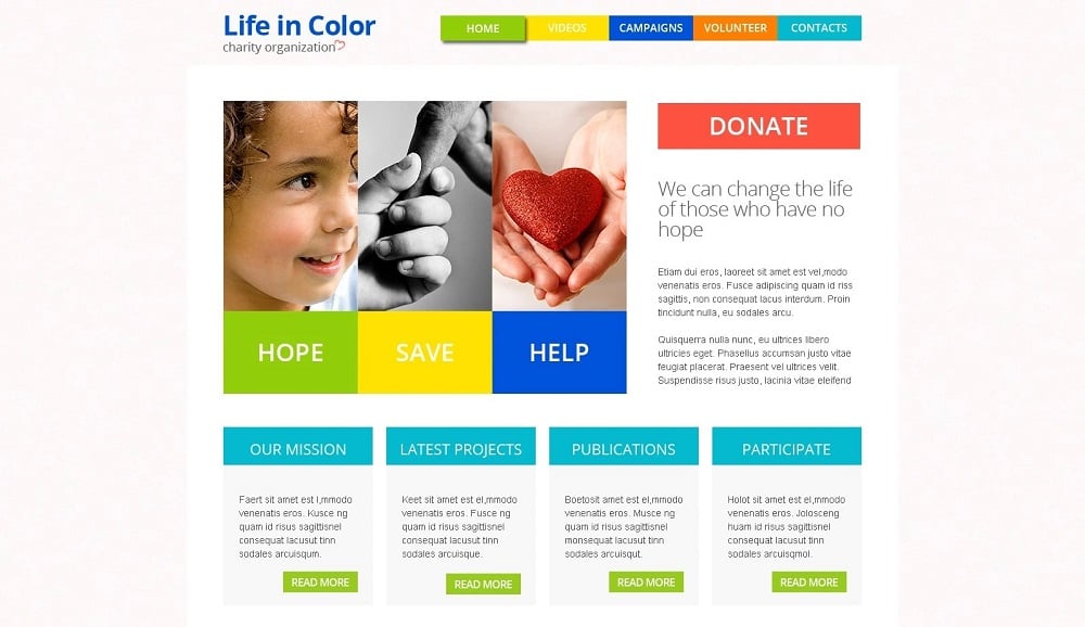 Top 75 Responsive Free Html5 Website Templates 2019 Free Responsive Html5 Theme For Charity Site
