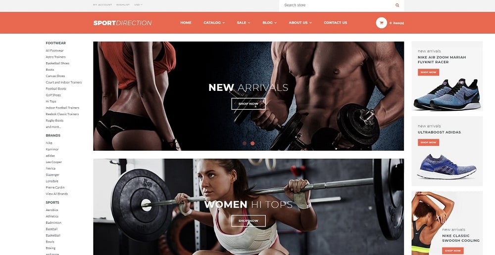 Sport Direction - Sports Store Shopify Theme