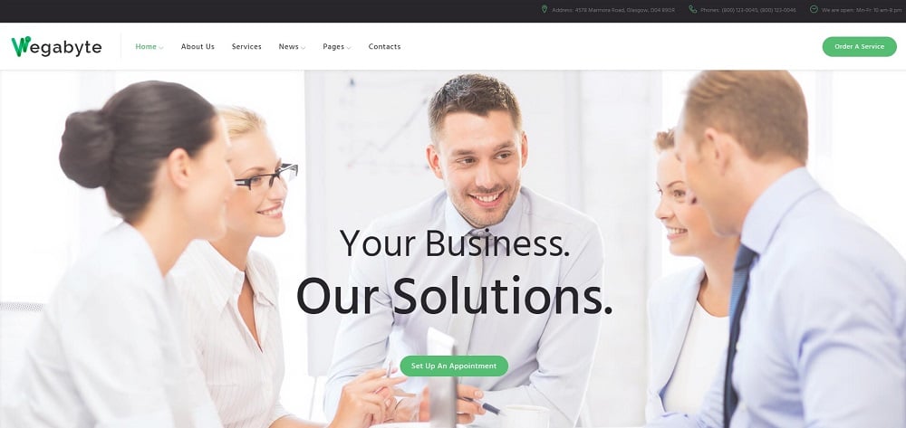 WegaByte - IT Consulting Firm WordPress Theme