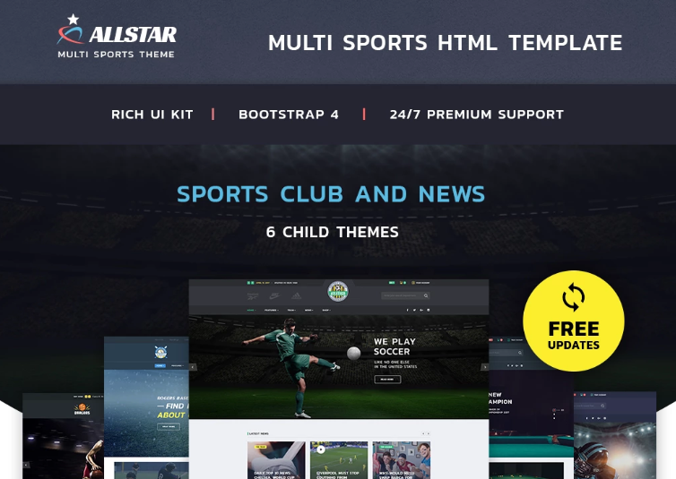 50 Html Sport Website Templates For A Top Notch Design Sport Website