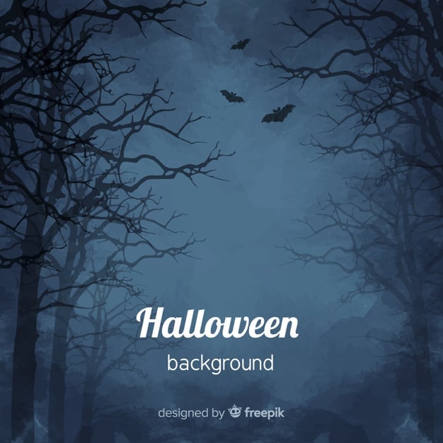 We're Hiring Log in Register Spooky watercolor halloween background