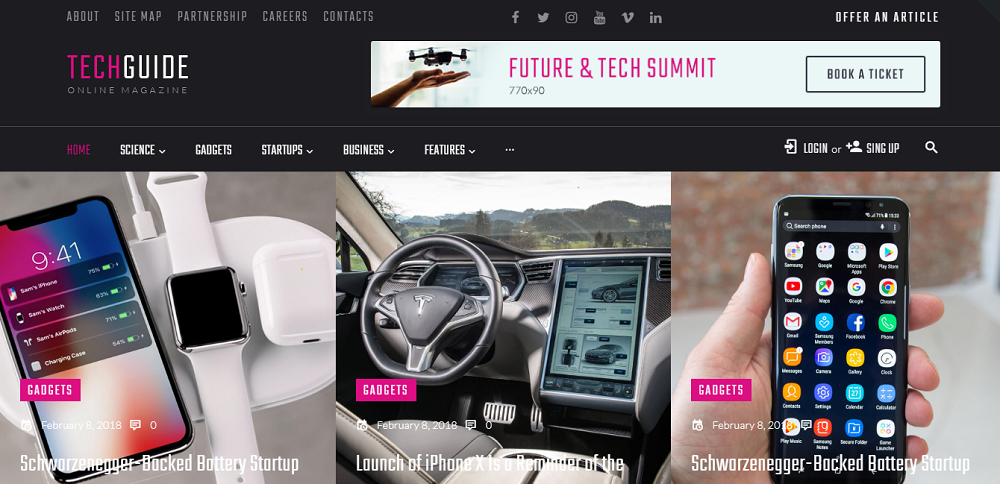 Techguide - Tech Blog Elementor WordPress Theme