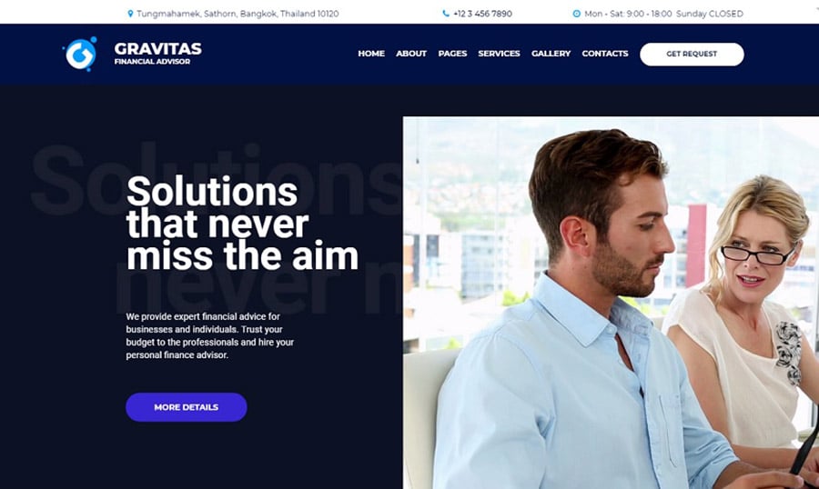 Gravitas Financial Homepage image